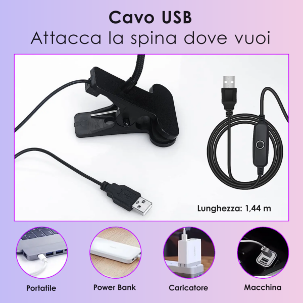 Clip-On Lamp UV-LED - immagine 3